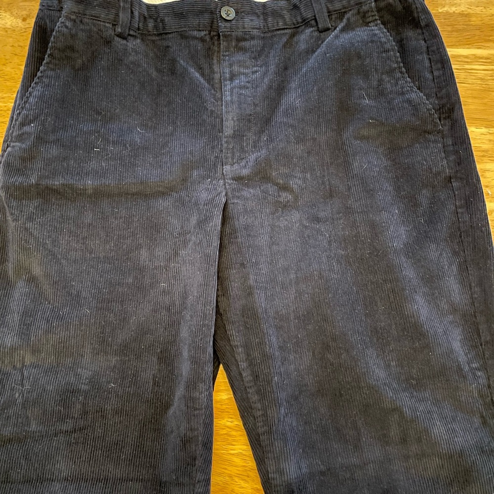 L.L. Bean Men's Navy Corduroy Pants